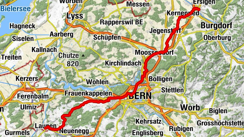 Laupen - Kirche Laupen - Restaurant zum Denkmal Bramberg - Kirchberg