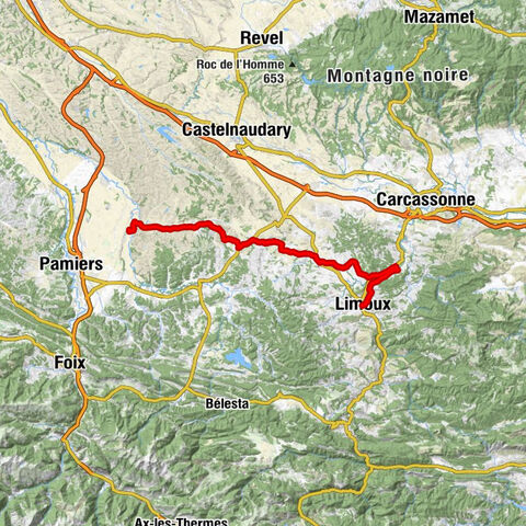 Limoux - Église Saint-Étienne - Pech de la Serre - Gaudiès