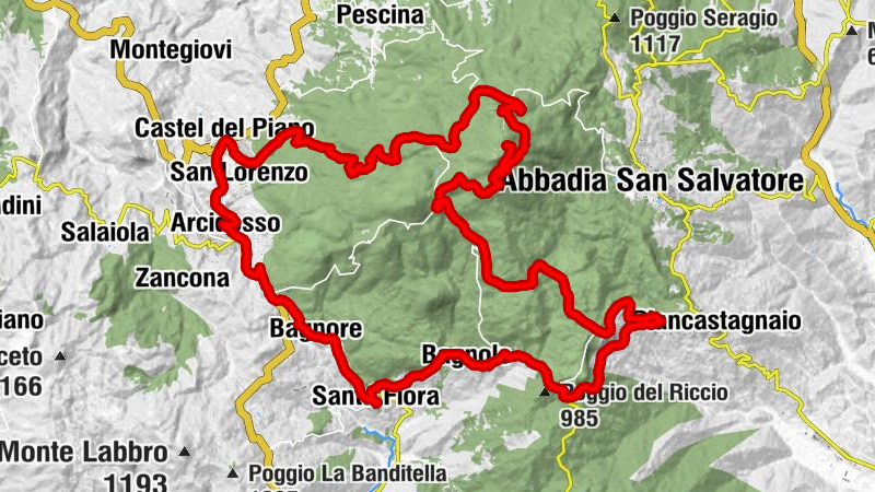 Santa Fiora - Bagnore - Corno di Bellaria - Chiesa di San Rocco