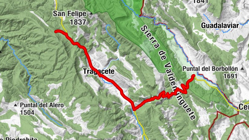Tragacete - El Gamo - Puerto de Cubillo - Cuenca