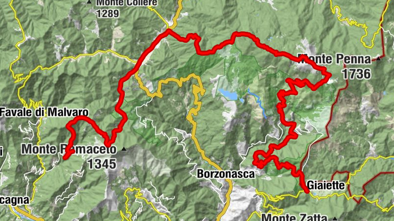 Passo del Bocco - Monte Aiona - Poggio delle Lame - Chiesa di Nostra Signora Annunziata