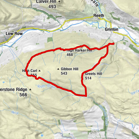 Grinton - High Harker Hill - Greets Hill - Castle Bolton with East and West Bolton