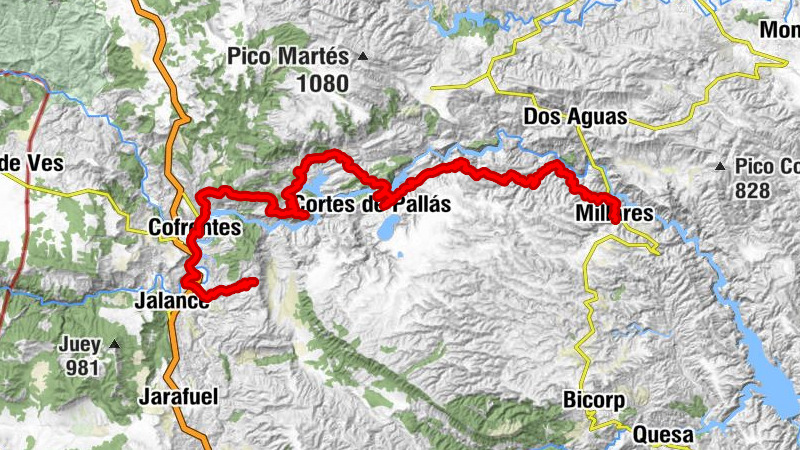 Cofrentes - Torralba - Loma del Mojón - Millares