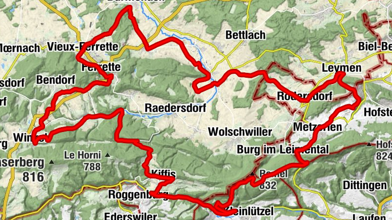 Stadtweiher - Chapelle Saint-Sébastien, Saint-Georges, Marie-Reine-du-Monde - Église Saint-Pierre et Saint-Paul - Ferrette