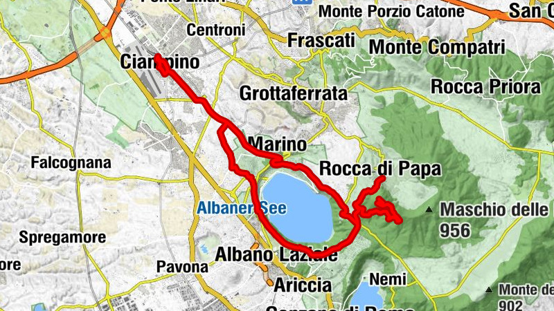 Ciampino - San Luigi Gonzaga - Santuario della Madonna del Tufo - Monte Cavo