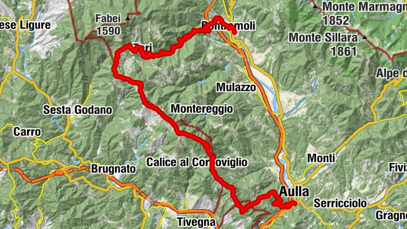 Abbazia di San Caprasio - Monte Castellaro - Monte Pietrebianche - Pontremoli