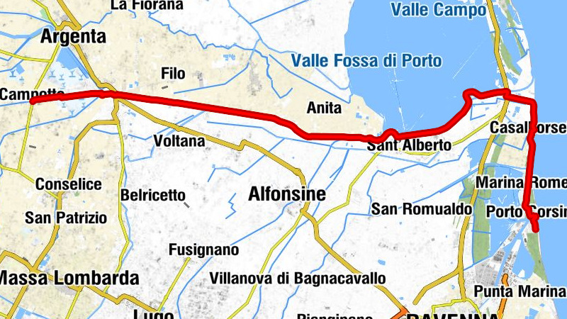 Campotto - Casalborsetti - Marina Romea - Marina di Ravenna