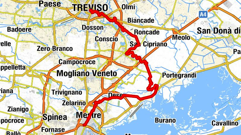 Chiesa di Santa Lucia - Chiesa della Natività di Maria - Chiesa dei Santi Gervasio e Protasio - Marghera