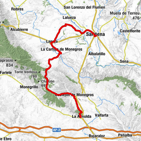 La Almolda - Castejón de Monegros - Lanaja - Sariñena