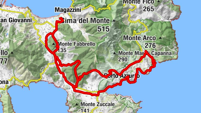 Fabbrello - Mola - Porto Azzurro - Carmignani