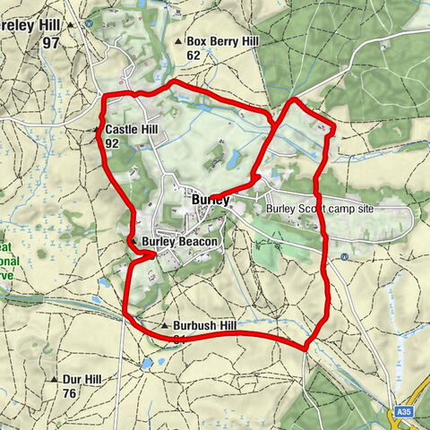 Burley - Burley Street - Castle Hill - Burley Beacon