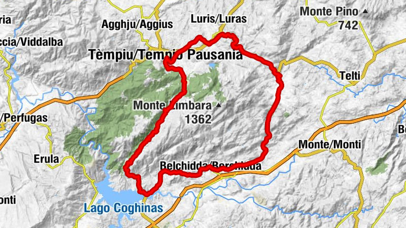 Tempio Pausania - Tèmpiu/Tempio Pausania - Nuchis - Caragnani/Calangianus