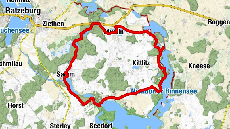 Rosenhagen - Niendorf am Schaalsee - Dargow - St.-Bartholomäus-Kapelle