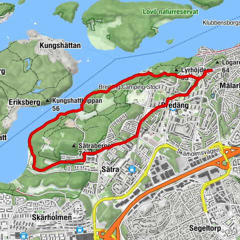 Skärholmens stadsdelsområde - Lyrhöjden - Eriksberg - Huddinge
