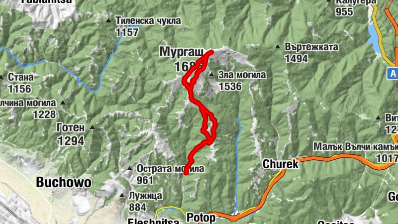 Елешнишки манастир - х. Мургаш - Мургаш