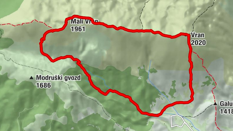 Naselje Kongora - Vran - Mali Vran