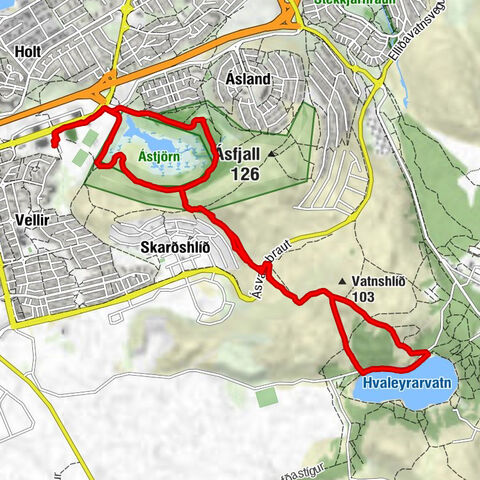 Miðbær - Hafnarfjörður - Vatnshlíð - Hafnarfjarðarkaupstaður