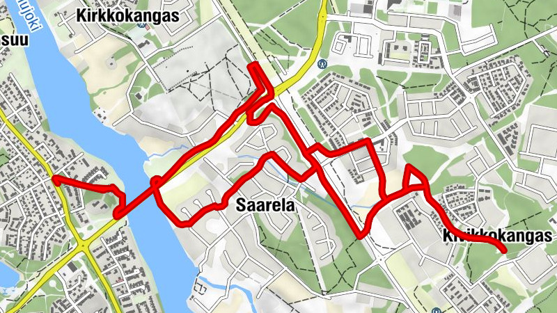 Oulu - Saarela - Kivikkokangas - 99 jalkaa