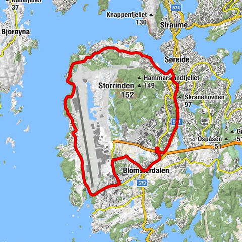 Ytrebygda - Blomsterdalen - Flesland - Søreidgrenda