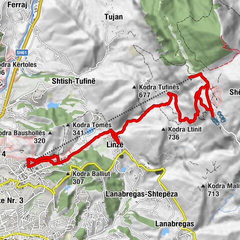 Tiranë - Linzë - Shermina (Linza) - Restaurant Ballkoni Dajtit