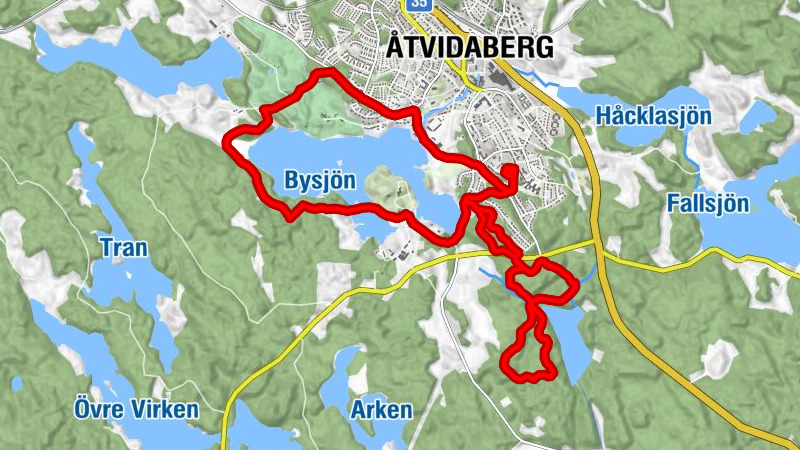 Edberga - Fiskarhagen - Västantorp - Åtvidaberg