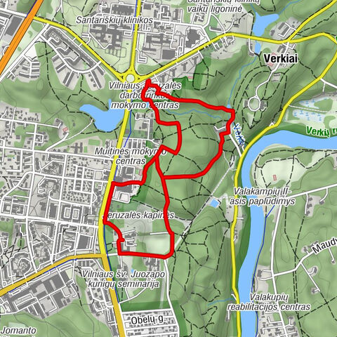 Verkių seniūnija - Kalvarijos - Santariškės - Medžiotojų restoranas