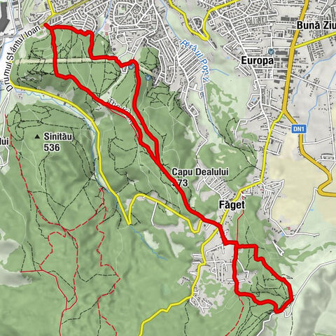 Cluj-Napoca - Diós - Șaua Páter - Capu Dealului