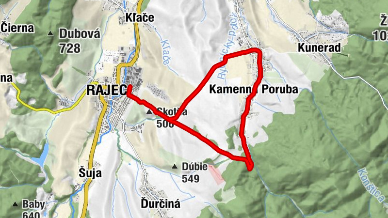 Rajec - Kamenná Poruba