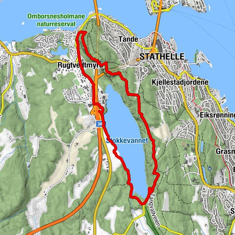 Bamble - Stokke - Tangvallkleivene - Stathelle