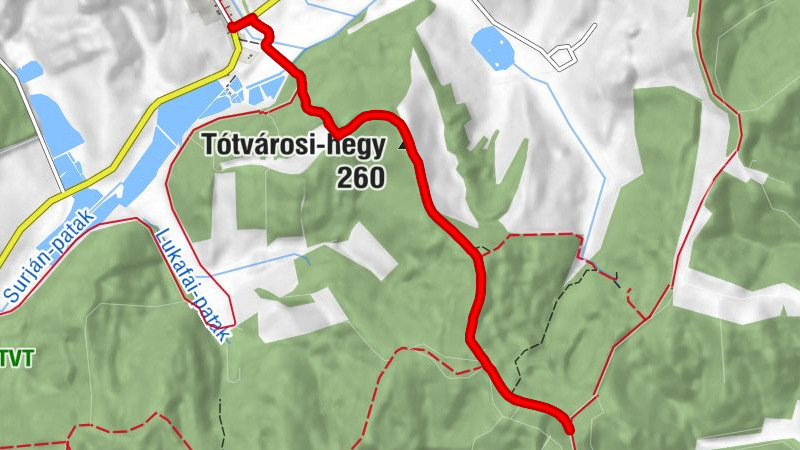 Gálosfa - Szamár-domb - Kilátás - Tótvárosi-hegy