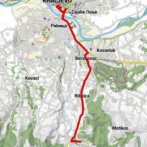 Краљево - Берановац - Јовац