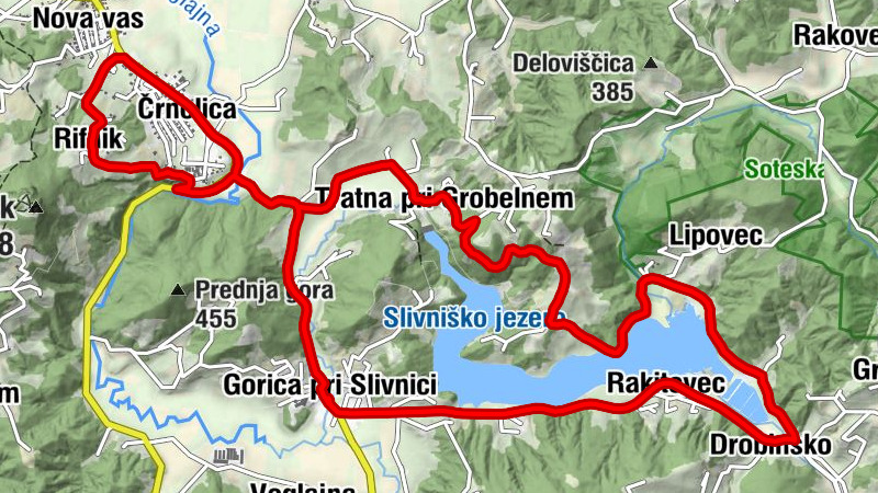 Gorica pri Slivnici - Rakitovec - Drobinsko - Lipovec