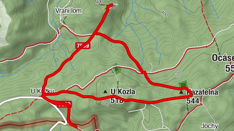 Koryčany - U Křížku - U Kozla - Kazatelna