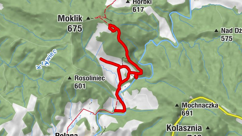 Rosolin - Strzeb - Łysa Hora - Czarna Dolna