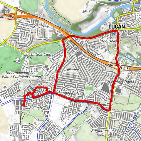 Lucan-St. Helens DED 1986 - Methodist Church - Saint Patrick's - Esker South
