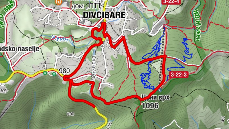 Скакавци - Црни врх - Црква Светог Пантелејмона - Дивчибаре