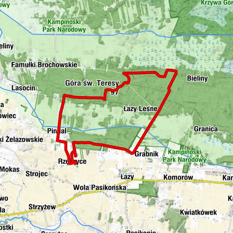 Rzęszyce - Pindal - Góra św. Teresy