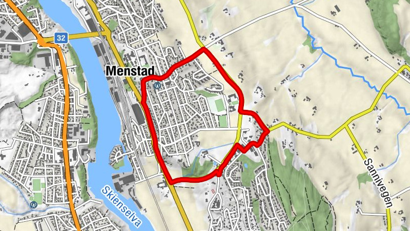 Skien - Meen - Porsgrunn - Rødborge