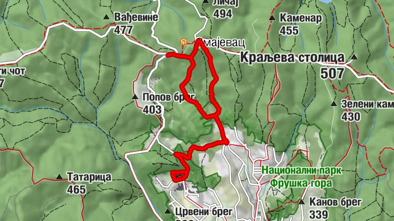 Врдник - Змајевац - Црква Светог Великомученика Герогија - Врдничка кула