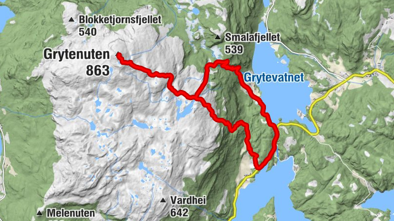 Suldal - Grytenuten - Slåtta