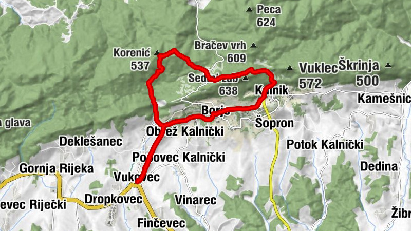 Vukovec - Sedmi zub - Vranilac - Gornji Vukovec