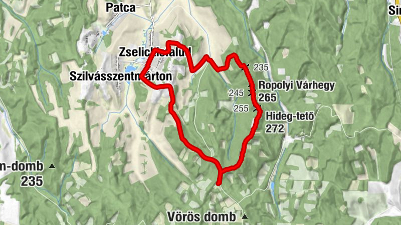 Zselickisfalud - Református templom - Ropolyi Várhegy - Hideg-tető