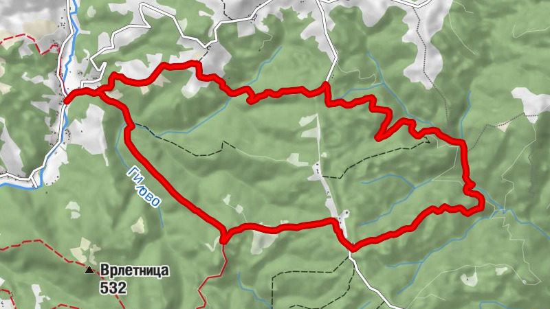 Мишевић - Шибовита коса - Каменита коса - Букоровац