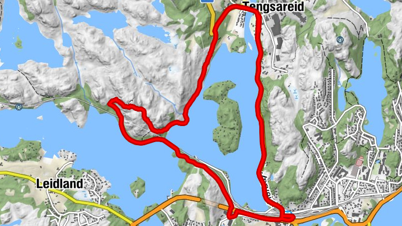 Tengsareid - Kosen - Launesfjellet - Egersund