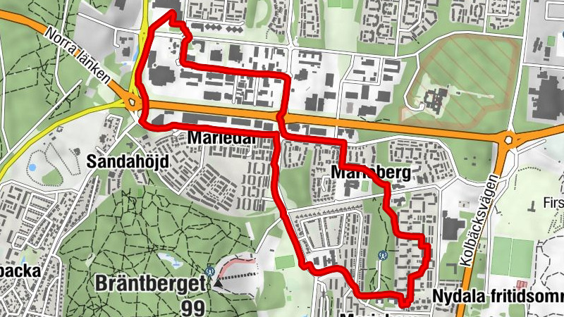 Mariehem - Mariedal - Sandahöjd - Umeå