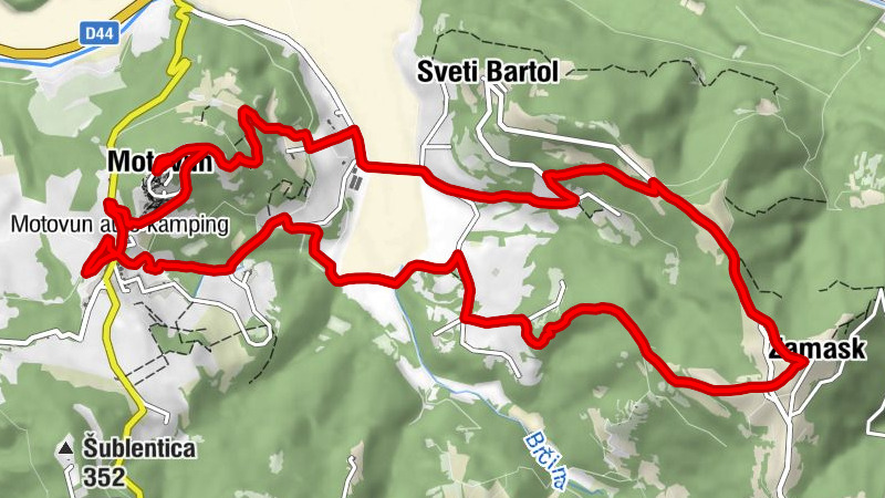 Motovun - crkva svetog Stjepana prvomučenika - Blažena djievica Marija - Sv. Ivan Krstitelj