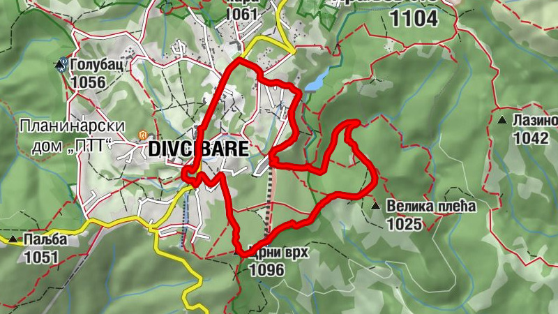 Дивчибаре - Црква Светог Пантелејмона - Црни врх