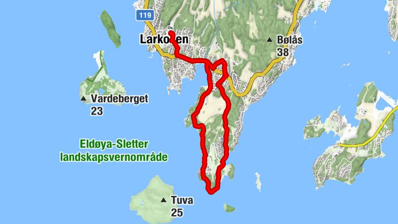 Larkollen - Rørvik - Garnbakken