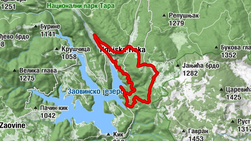 Коњска Река - Језера - Доњи Јелисавчићи - Горњи Јелисавчићи