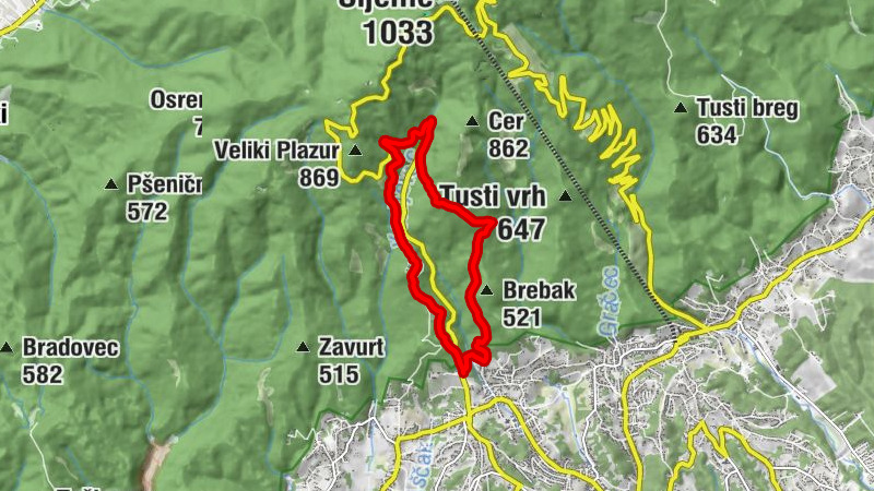 Zagreb - Lagvić - Sveti Rok